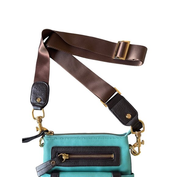 Jean-Pierre Klifa JPK 75 Turquoise Crossbody Handbag Purse New Resort Designer - Picture 3 of 7